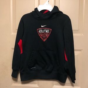 Nike Boy’s Elite Black and Red Thermafit Hoodie
